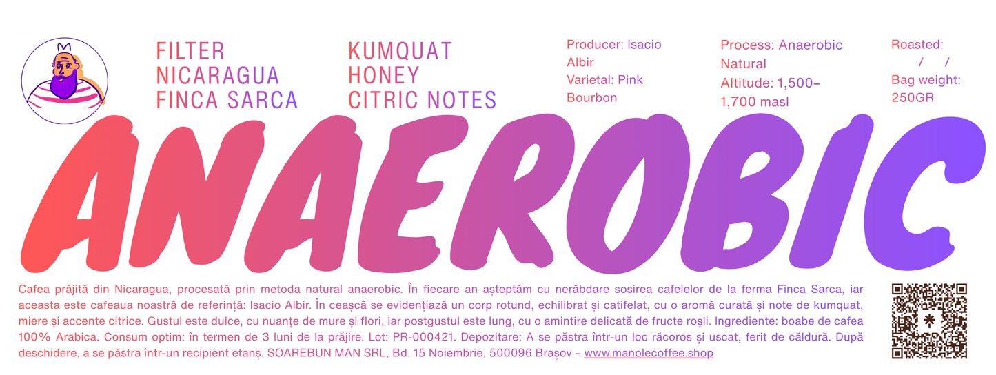 NICARAGUA FINCA SARCA – ANAEROBIC NATURAL – 88+