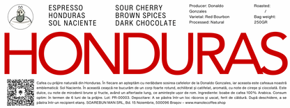 HONDURAS SOL NACIENTE – NATURAL – 86+