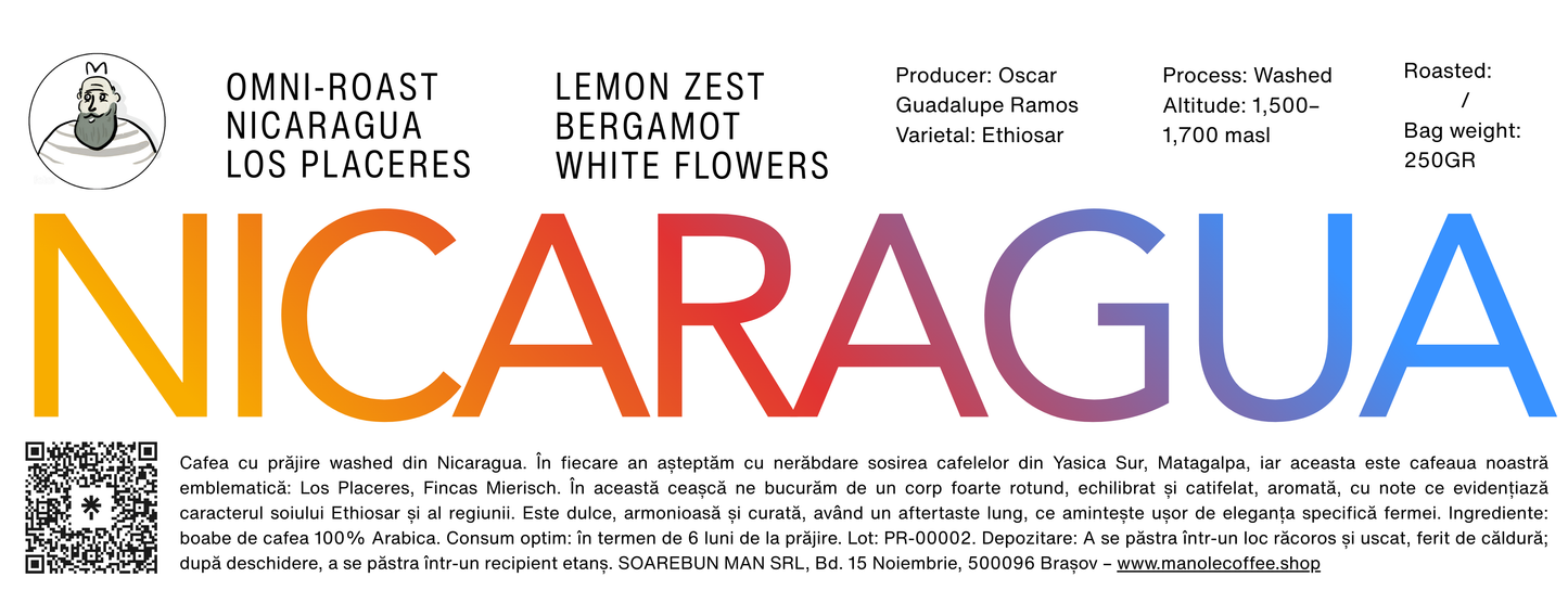 NICARAGUA LOS PLACERES – WASHED – 87+